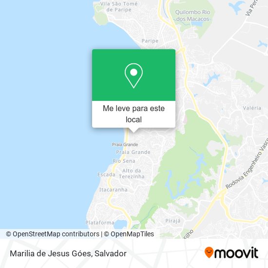 Marilia de Jesus Góes mapa
