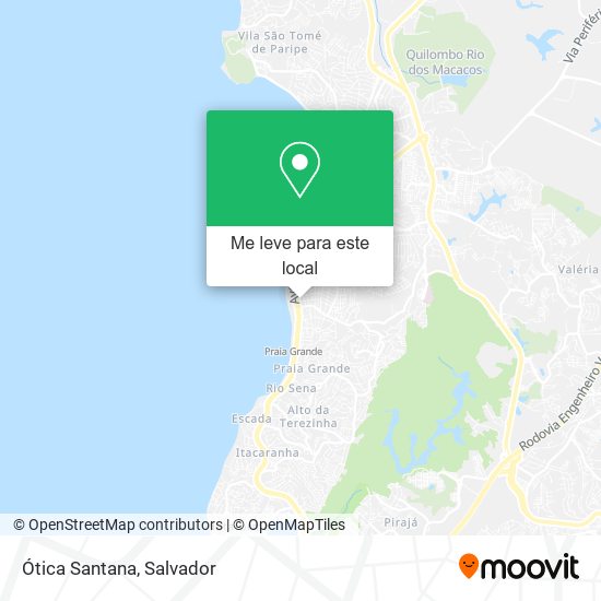 Ótica Santana mapa