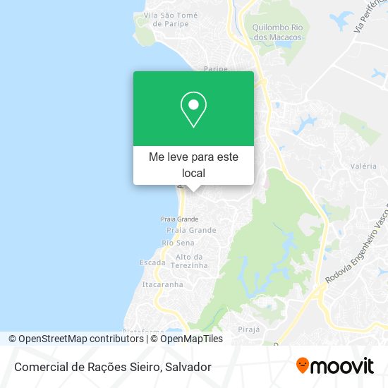 Comercial de Rações Sieiro mapa