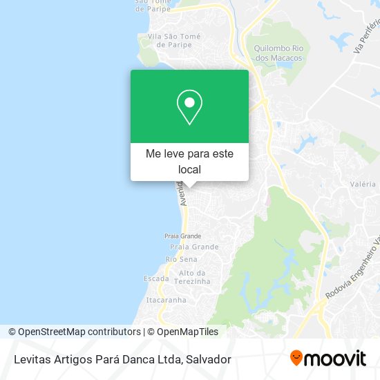 Levitas Artigos Pará Danca Ltda mapa