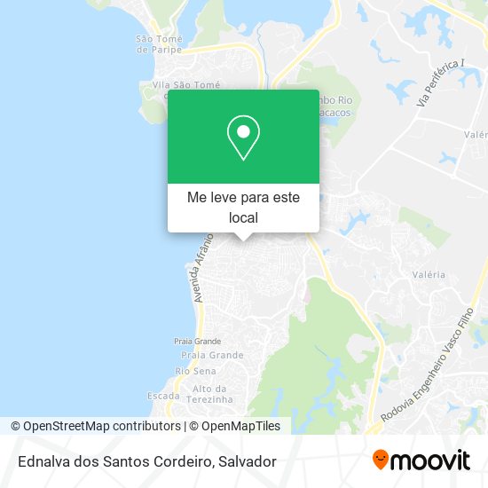 Ednalva dos Santos Cordeiro mapa