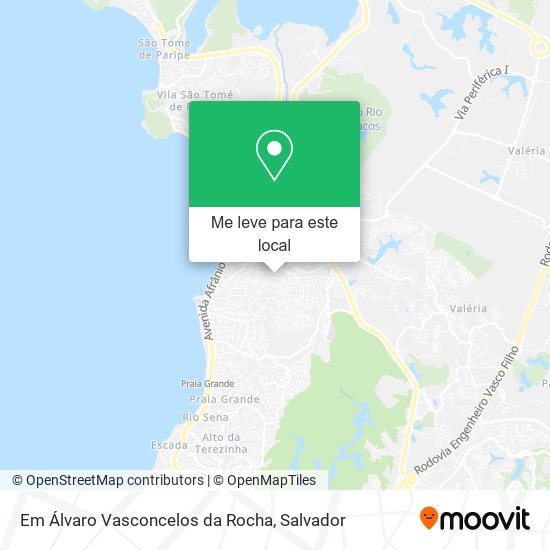 Em Álvaro Vasconcelos da Rocha mapa