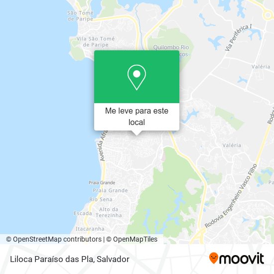 Liloca Paraíso das Pla mapa