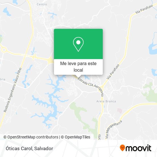 Óticas Carol mapa