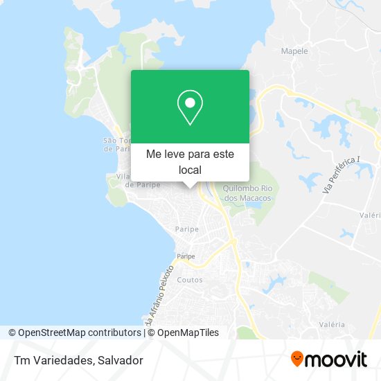 Tm Variedades mapa