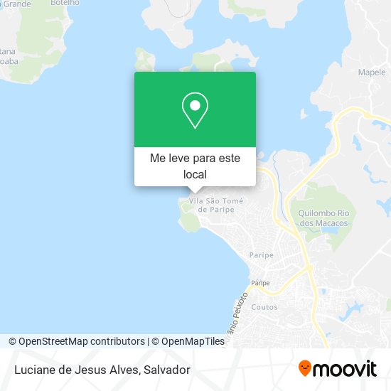 Luciane de Jesus Alves mapa