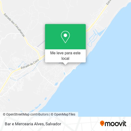Bar e Mercearia Alves mapa