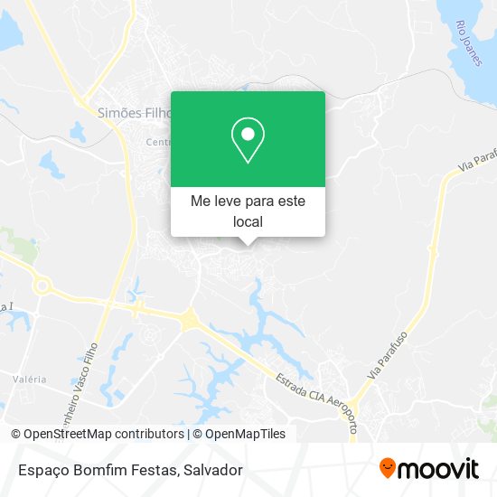 Espaço Bomfim Festas mapa