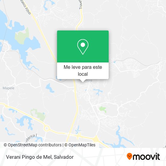 Verani Pingo de Mel mapa