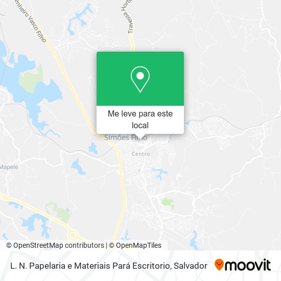 L. N. Papelaria e Materiais Pará Escritorio mapa