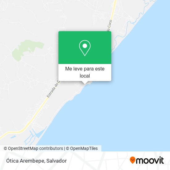 Ótica Arembepe mapa