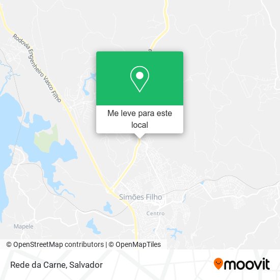 Rede da Carne mapa