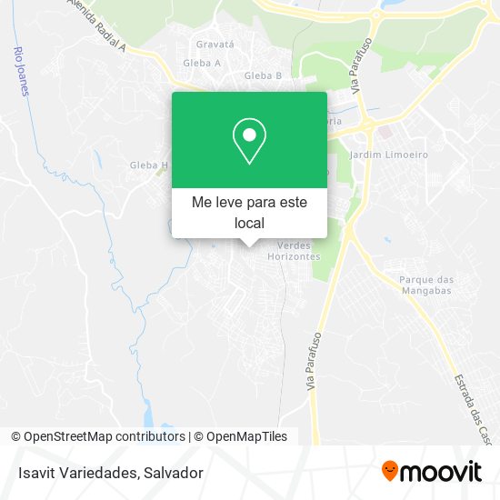 Isavit Variedades mapa