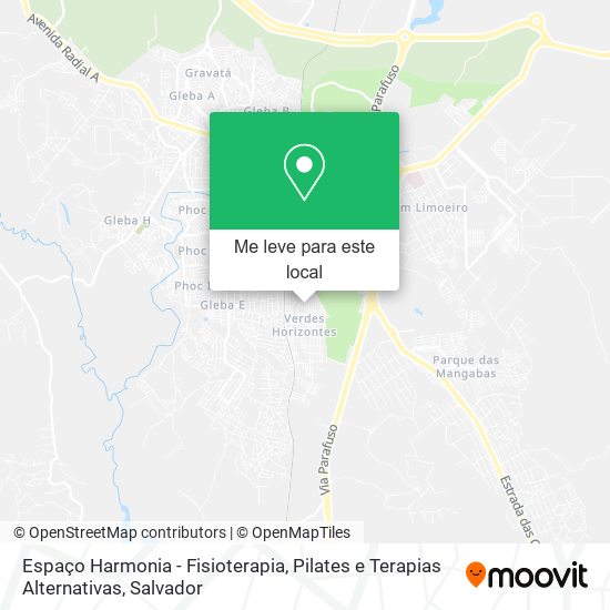 Espaço Harmonia - Fisioterapia, Pilates e Terapias Alternativas mapa