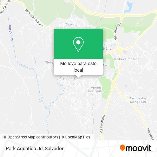 Park Aquático Jd mapa