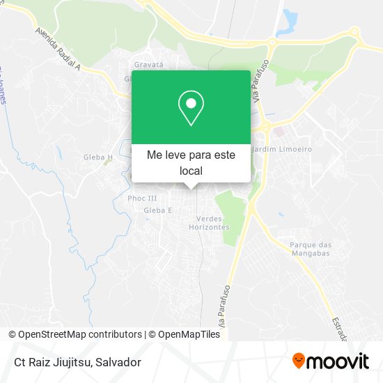 Ct Raiz Jiujitsu mapa