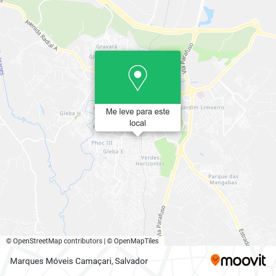 Marques Móveis Camaçari mapa