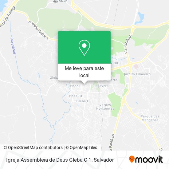 Igreja Assembleia de Deus Gleba C 1 mapa