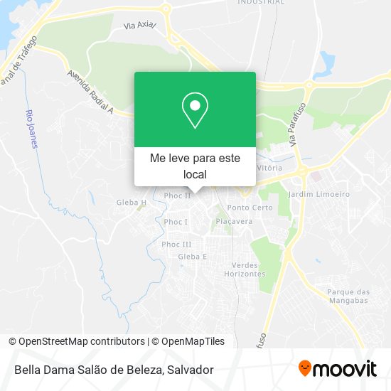 Bella Dama Salão de Beleza mapa