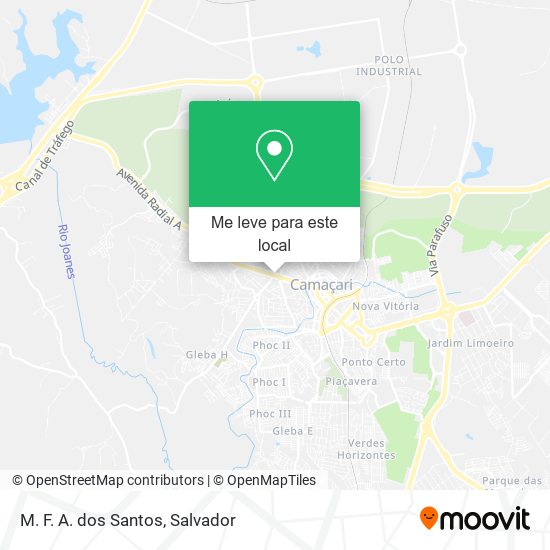 M. F. A. dos Santos mapa