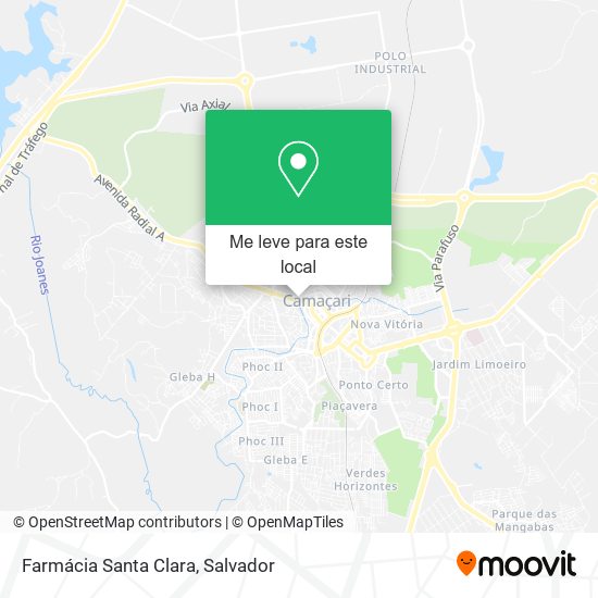Farmácia Santa Clara mapa