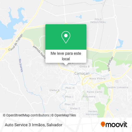 Auto Service 3 Irmãos mapa