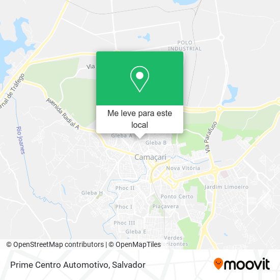 Prime Centro Automotivo mapa