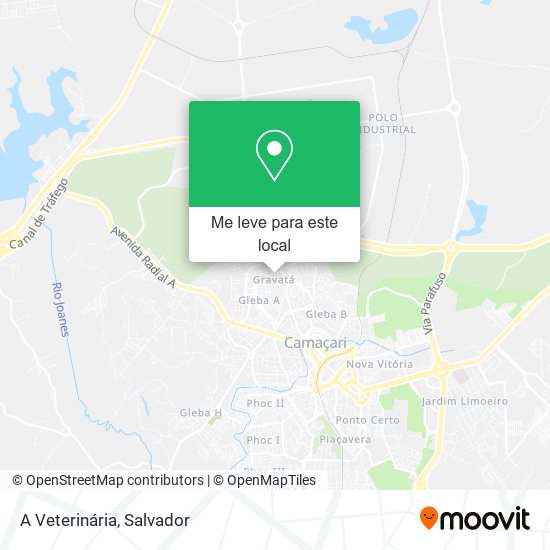 A Veterinária mapa