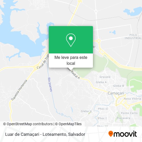 Luar de Camaçari - Loteamento mapa