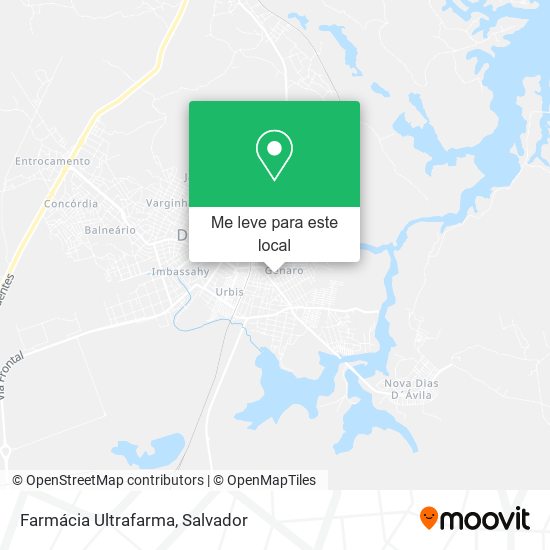 Farmácia Ultrafarma mapa