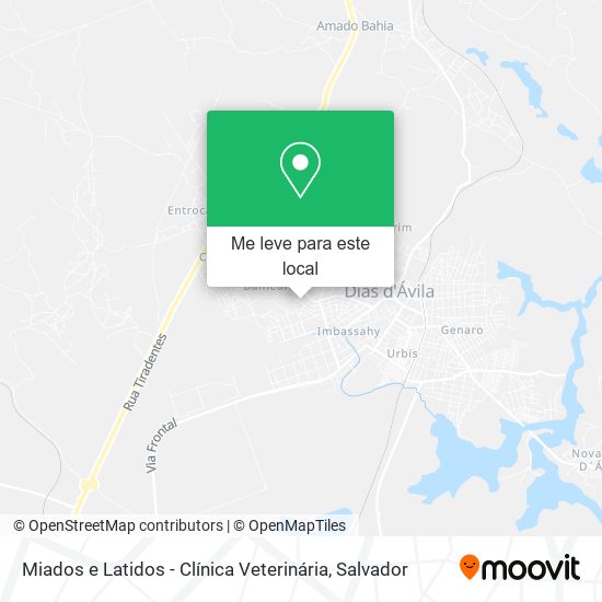 Miados e Latidos - Clínica Veterinária mapa