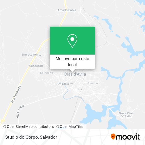 Stúdio do Corpo mapa