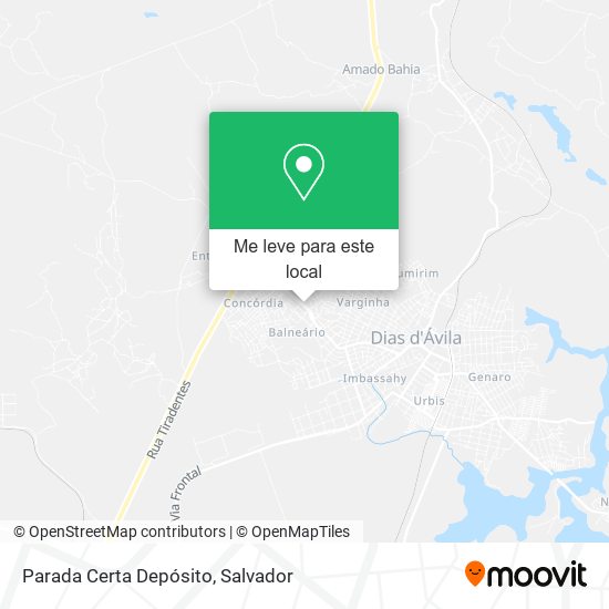 Parada Certa Depósito mapa