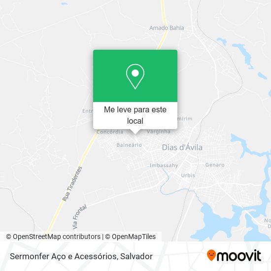 Sermonfer Aço e Acessórios mapa