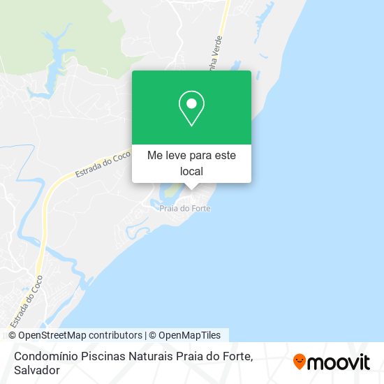 Condomínio Piscinas Naturais Praia do Forte mapa