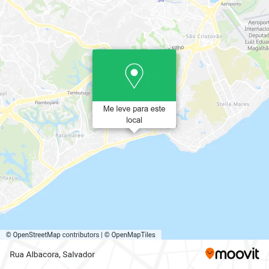 Rua Albacora mapa