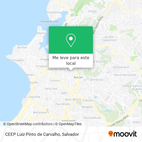 CEEP Luiz Pinto de Carvalho mapa