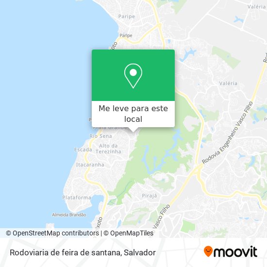 Rodoviaria de feira de santana mapa