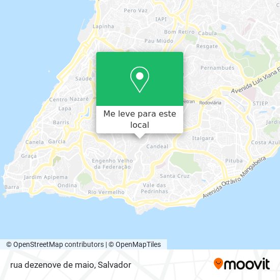 rua dezenove de maio mapa