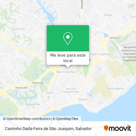 Cantinho Dadá-Feira de São Joaquim mapa