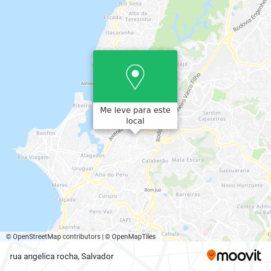 rua angelica rocha mapa