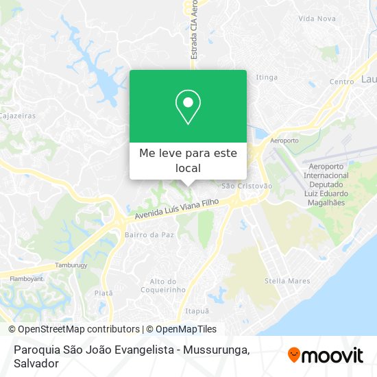 Paroquia São João Evangelista - Mussurunga mapa