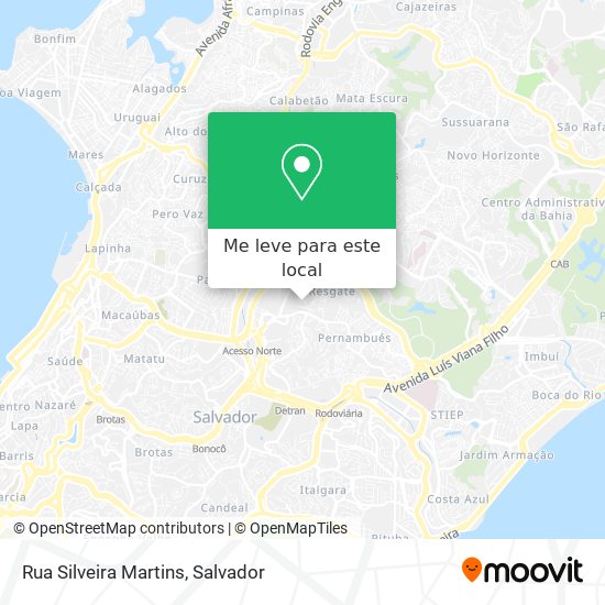 Rua Silveira Martins mapa