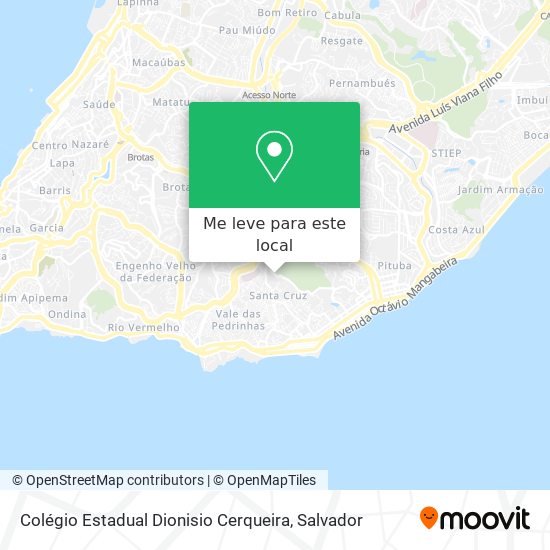 Colégio Estadual Dionisio Cerqueira mapa