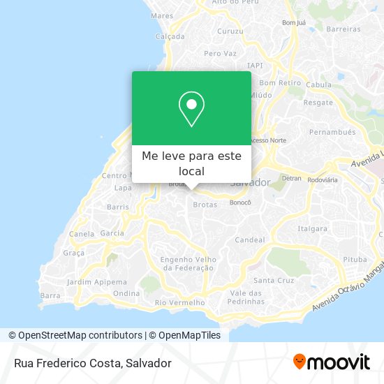 Rua Frederico Costa mapa