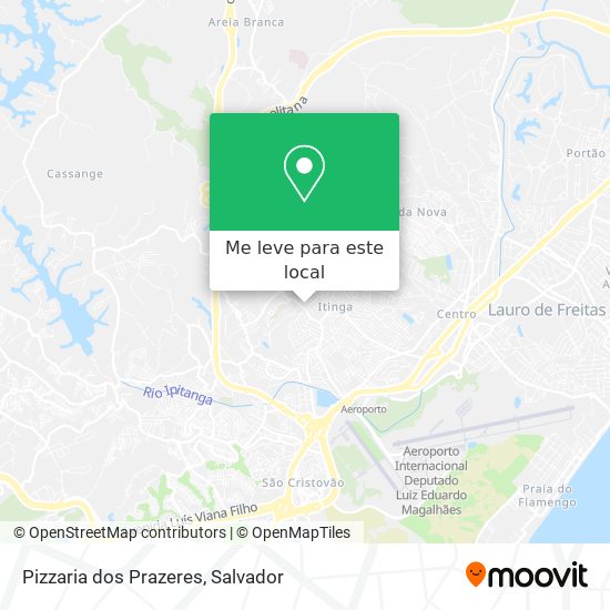 Pizzaria dos Prazeres mapa