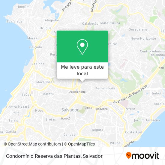 Condomínio Reserva das Plantas mapa