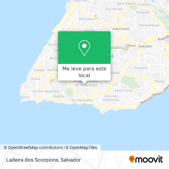 Ladeira dos Scorpions mapa