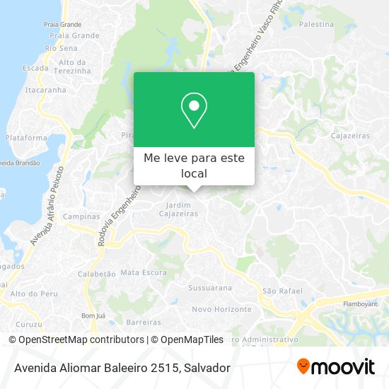 Avenida Aliomar Baleeiro 2515 mapa