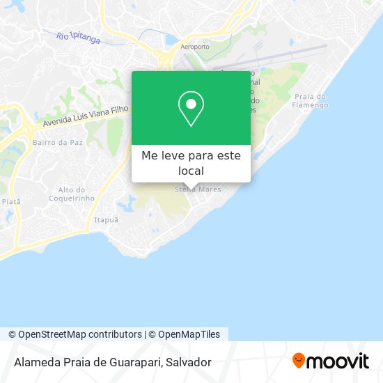 Alameda Praia de Guarapari mapa